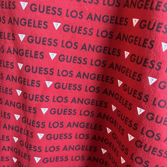 Vintage Guess Jeans USA Sweatshirt Womens Medium M Red Y2K Crewneck - Picture 4 of 7